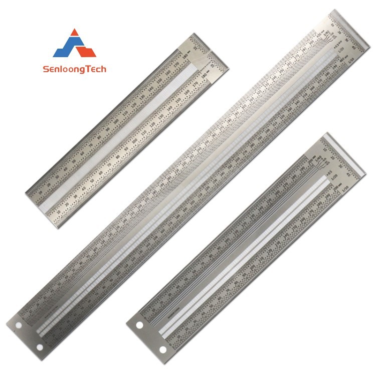 Silver etched ruler bookmark Silver etched ruler bookmark